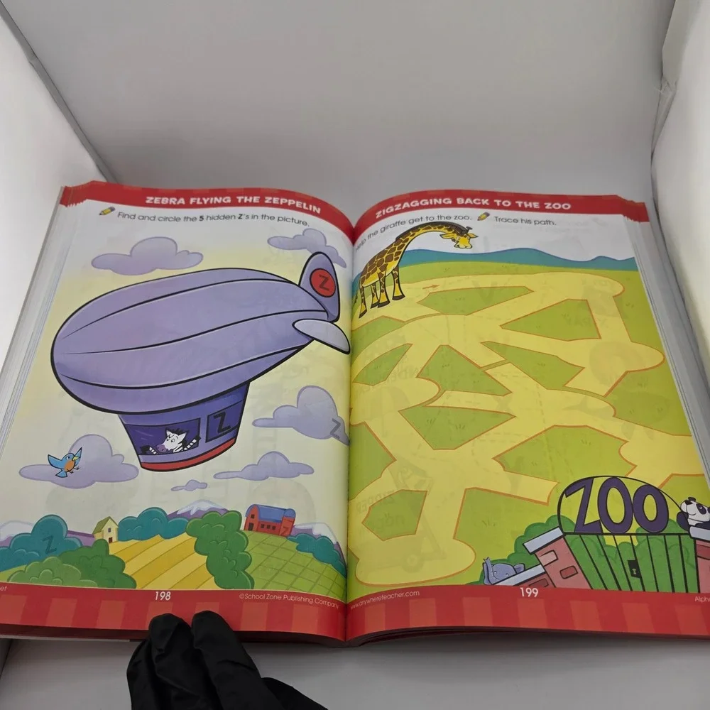School‎ Zone Big Preschool Scholar Learning Workbook ABC Numbers Colors
